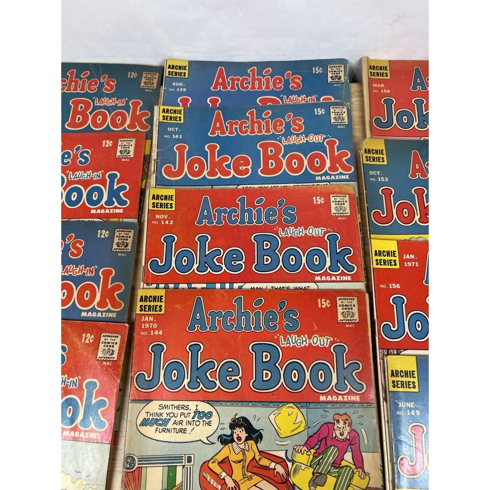 Vintage Archie's Joke Book Comic Lot (20) Silver Bronze Age Run - Picture 5 of 16